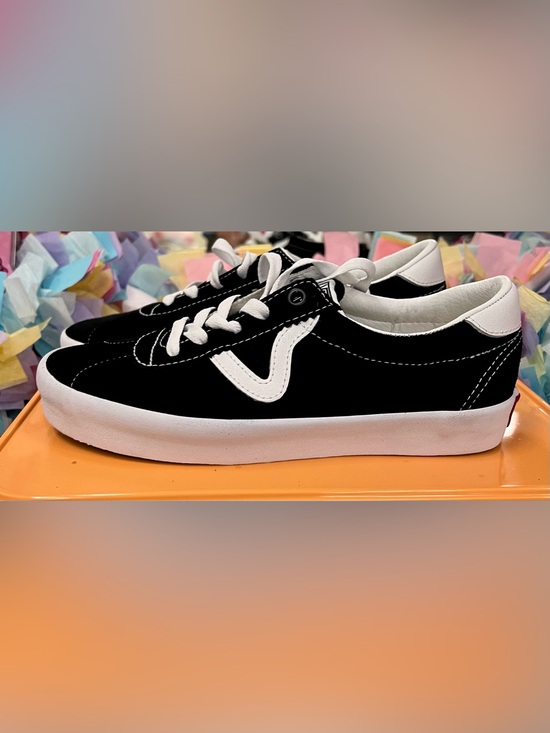 Vans Shoes - Vans Sport Low 7.5W, 6Y OFF THE WALL Black Suede Low-Top Skate Shoe Sneaker